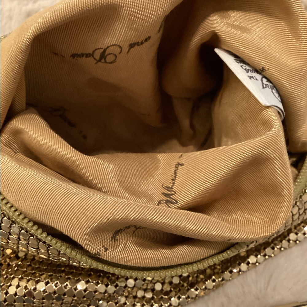 Vintage Gold Sequenced Bag W/ Mirror - Picture 7 of 15